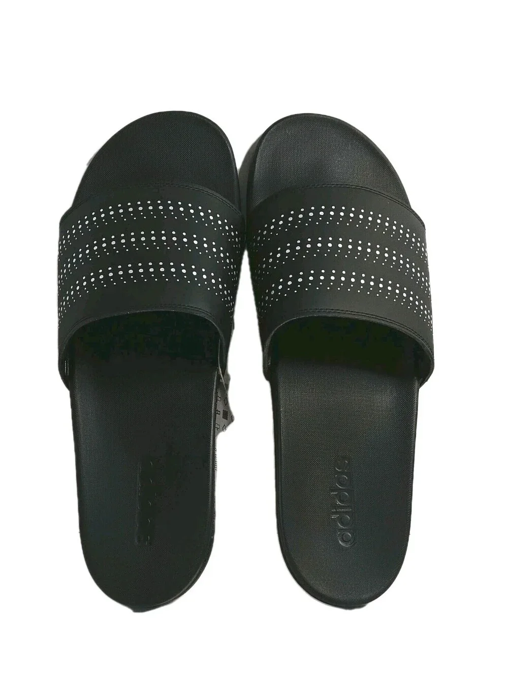 NEW Adidas Adilette Comfort Shower Sandals Mens 16 Slide Slip On Flat Low Black